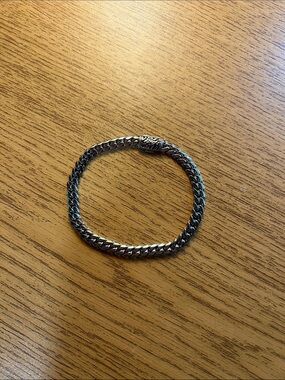 GLD 6MM Miami Cuban Bracelet- 8”, White Gold